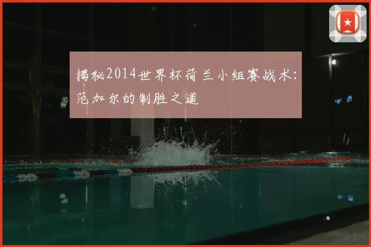 揭秘2014世界杯荷兰小组赛战术：范加尔的制胜之道