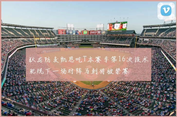 狄龙防麦凯恩吃T本赛季第16次技术犯规下一场对阵马刺将被禁赛