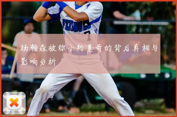 杨瀚森被称小约基奇的背后真相与影响分析