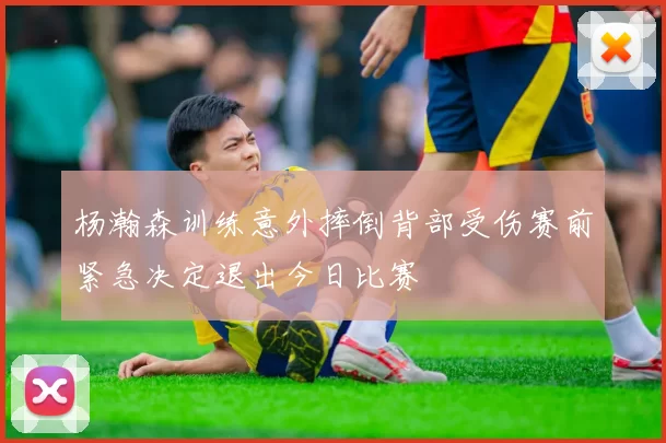杨瀚森训练意外摔倒背部受伤赛前紧急决定退出今日比赛