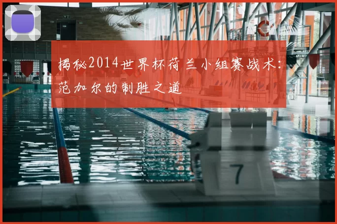 揭秘2014世界杯荷兰小组赛战术：范加尔的制胜之道